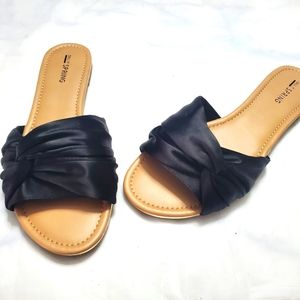 CALL IT SPRING  Women's Black Sandals Slip On